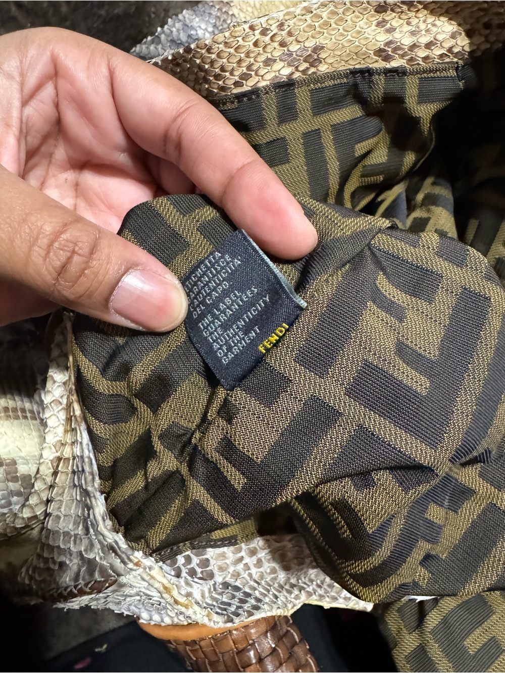 Authentic Vintage Fendi Spy Python - Picture 12 of 14